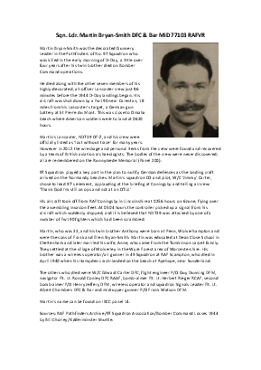 A preview of a PDF biography for Bryan-Smith, Martin